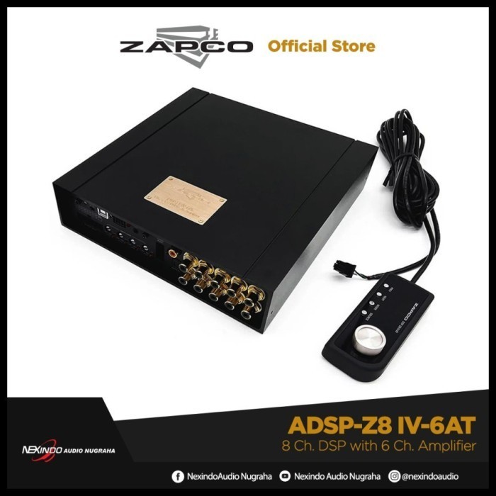 [Baru] Processor Dsp Zapco Adsp-Z8 Iv-6At 8 Ch. Dsp With 6 Ch. Amplifier Terbaru
