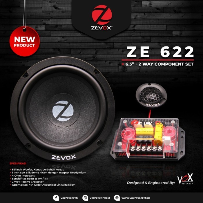 [Baru] Speaker Zevox Ze 622 - Speaker Split Zevox Ze622 - Speaker Zevox 2 Way Terbatas