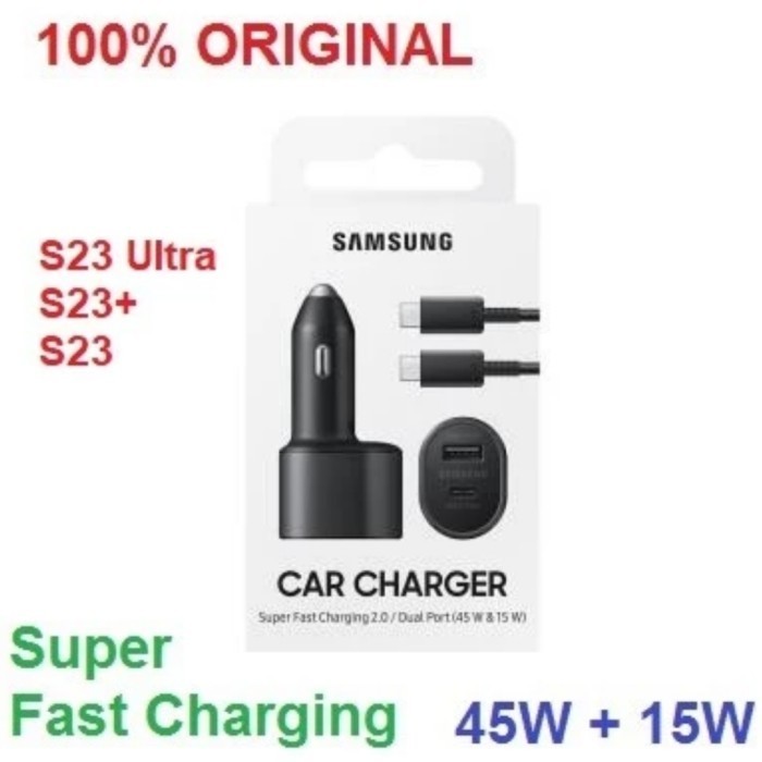 [New Ori] Adaptor Samsung S23 S23 Ultra Carger Mobil Samsung S23 Ultra Original Limited