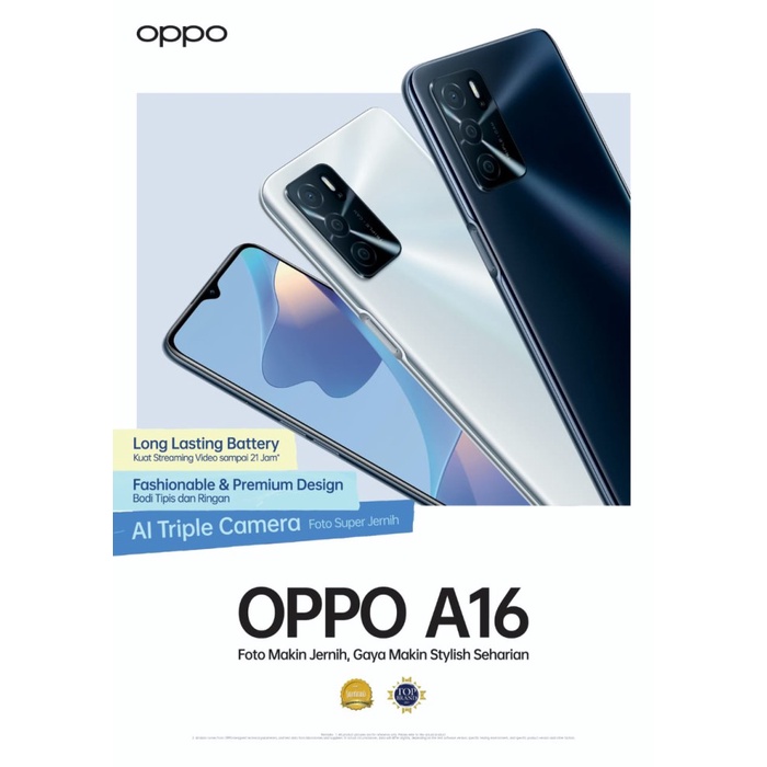 [Baru] Oppo A16 Ram 3/32Gb Garansi Resmi Terbaru