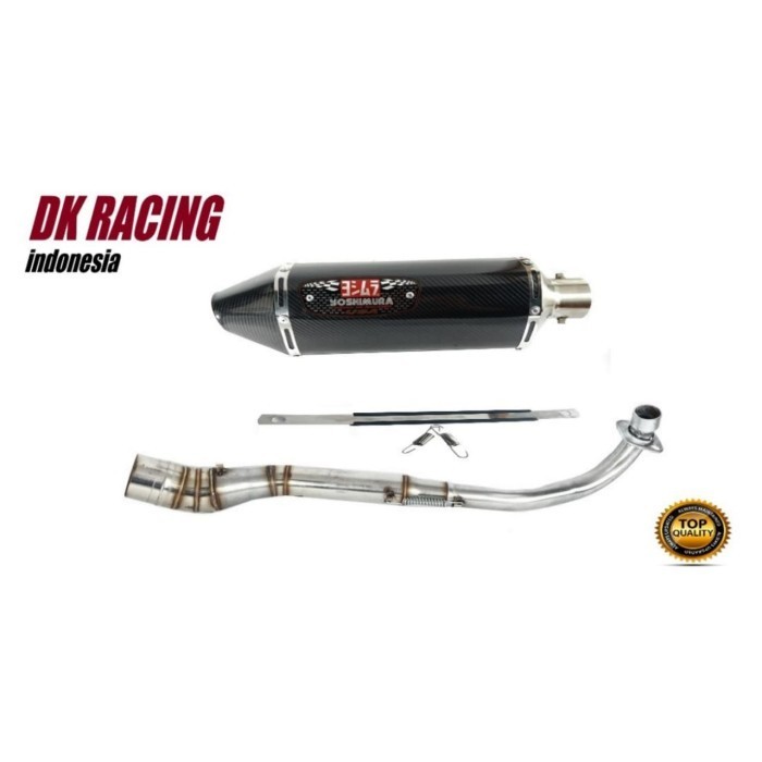 [New] Knalpot Racing Honda Supra Fit Yoshimura R77 Carbon Fullsystem Terbaru