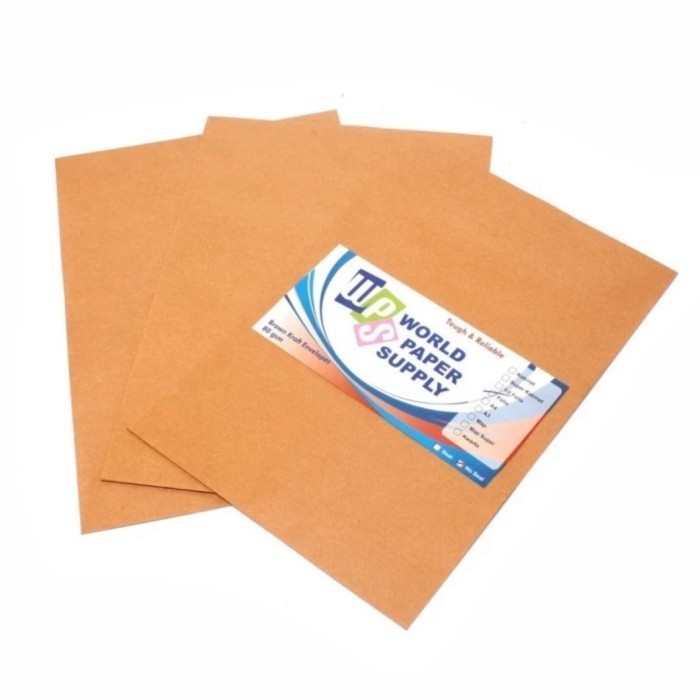 

Amplop Cokelat Ukuran Kwarto Merek Wps 21X 27 Cm 1 Pak Isi 100 Lembar
