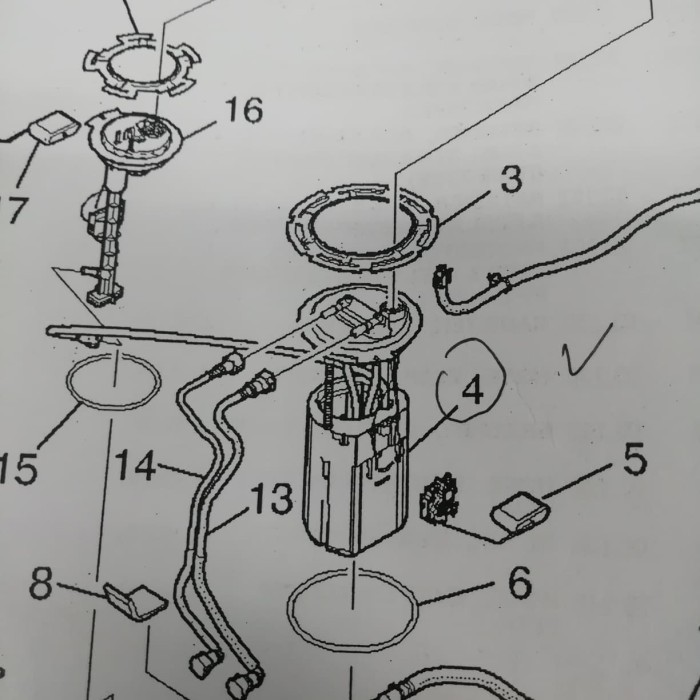 [Ori] Fuel Pump Chevrolet Captiva Diesel Nfl Terbaru