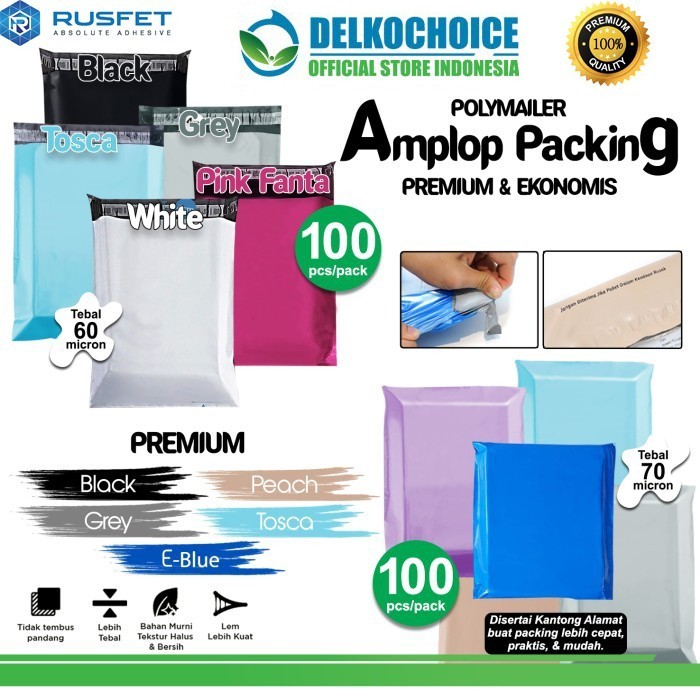 

Polymailer Polos Pack Amplop Plastik Packing Online Premium Ekonomis