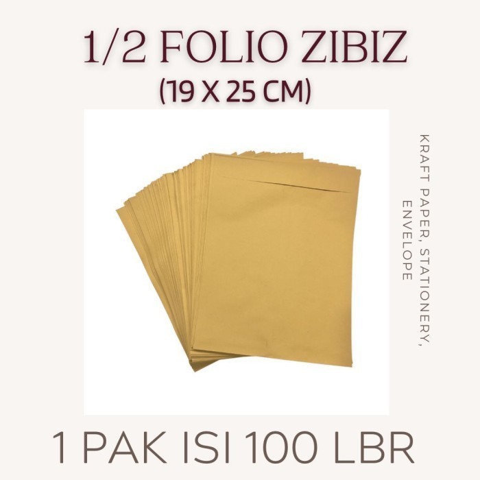 

Amplop 1/2 Folio Isi 100Lbr
