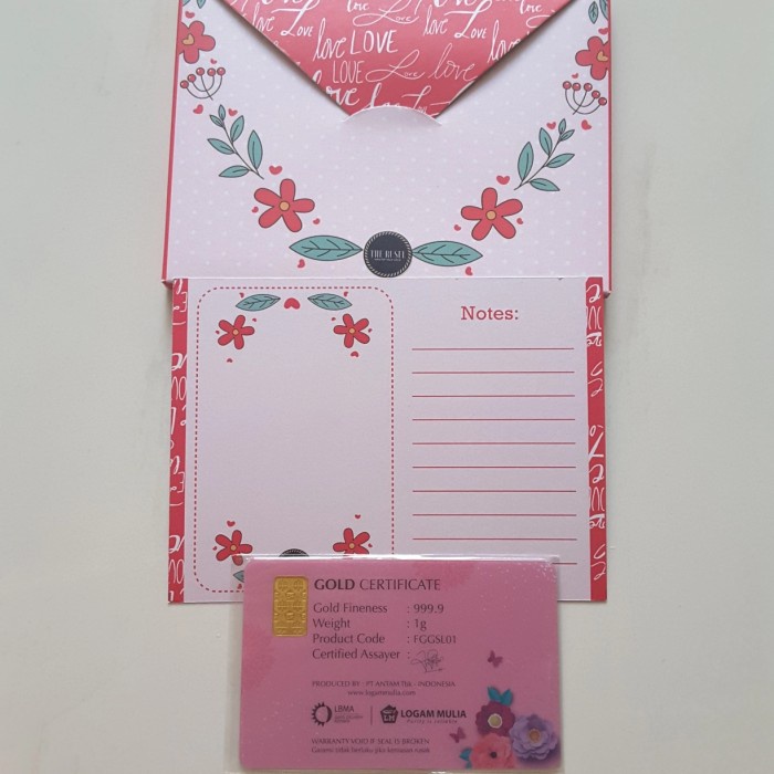 

Paket Wedding: Logam Mulia Antam 0,5 Gram Atau 1 Gram+Amplop+D