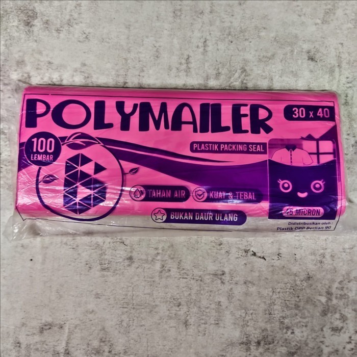 

Polymailer Pink 30X40 Cm / Plastik Packing Online Amplop Plastik