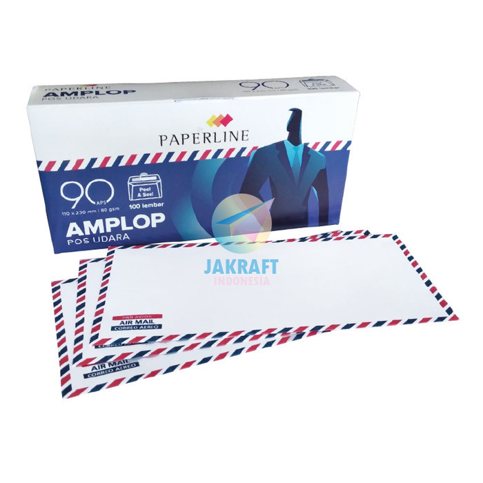 

Amplop Airmail Paperline 90 Aps Isi 100 Tebal 80 Gsm 110 X 230 Mm