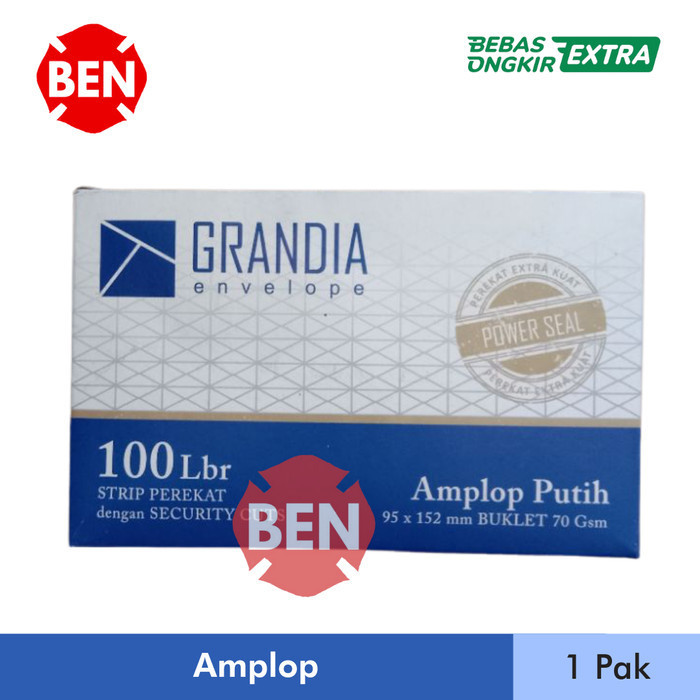 

Amplop Garda 1 Pak Kecil No 104 Polos 95 X 152 Besar