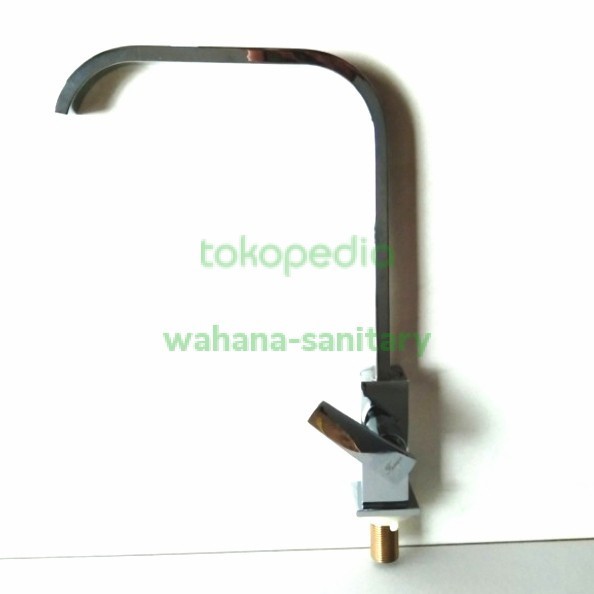 ✨COD Kran Air Wastafel Sink Pipa Angsa Kotak/Keran Cuci Piring Kuningan Terbaru