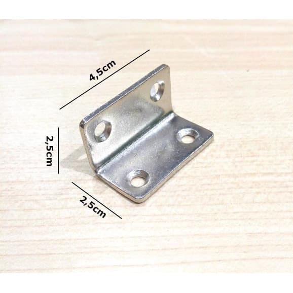 Murah - Siku L 4 X 2 X 2 Cm Besi / Siku Penyangga