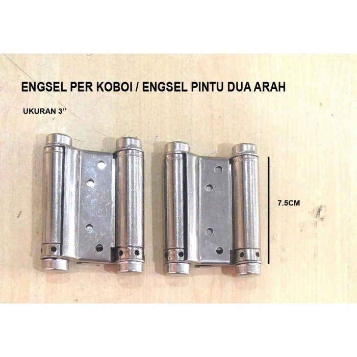 Murah - Engsel Koboi Stainless Steel 3" / Engsel Pintu Dua Arah
