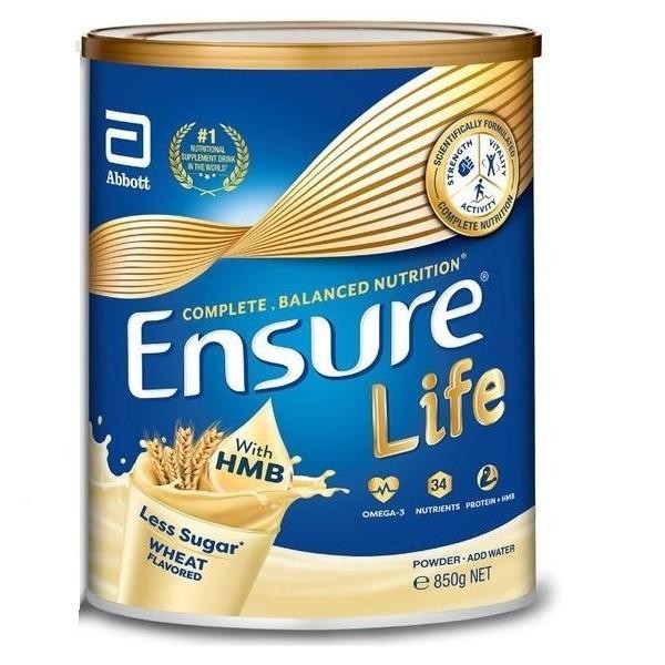 

TERBAIK ENSURE LIFE 850G - LESS SUGAR WHEAT