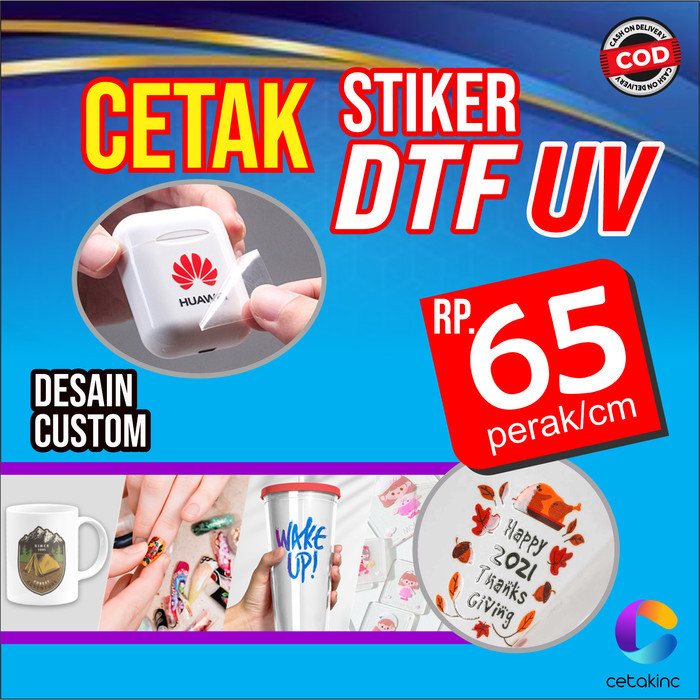 

Stiker Dtf Uv Cetak Print../Decal Kering/Cutting Stiker Full Color