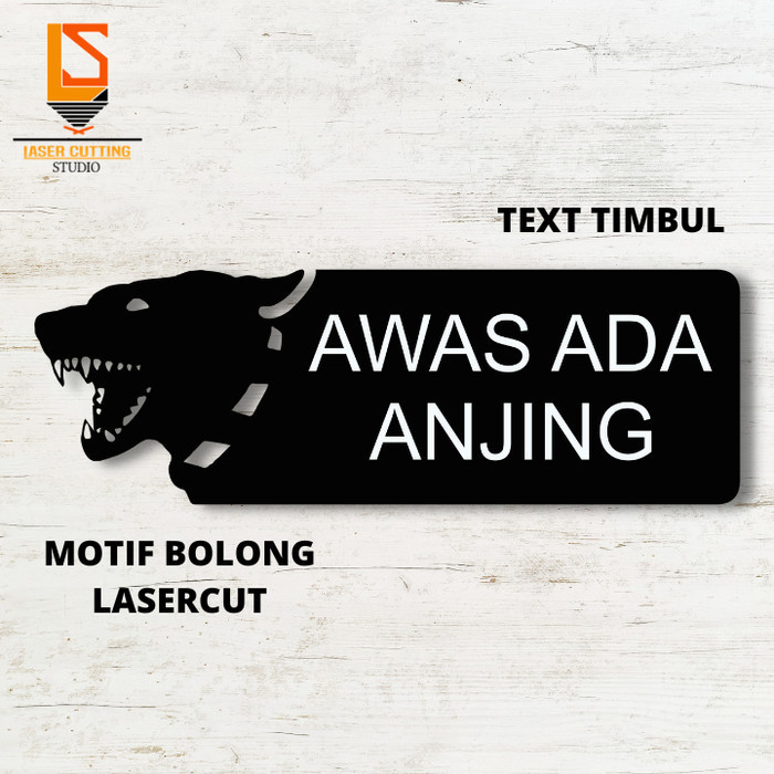 

Sign Awas Anjing Galak Akrilik Stiker Awas Anjing Galak