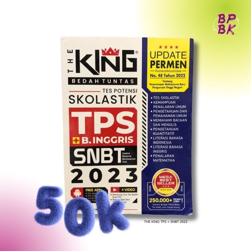 Preloved Buku The King SNBT TPS 2023 Kelas 12 | Buku Pelajaran Preloved, Buku Kelas 12