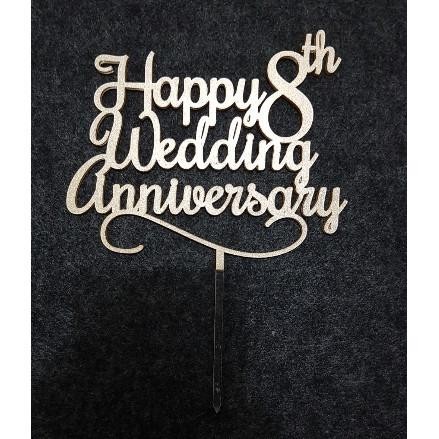 CAKE TOPPER CUSTOM WEDDING ANNIVERSARY / TOPPER CAKE PERNIKAHAN