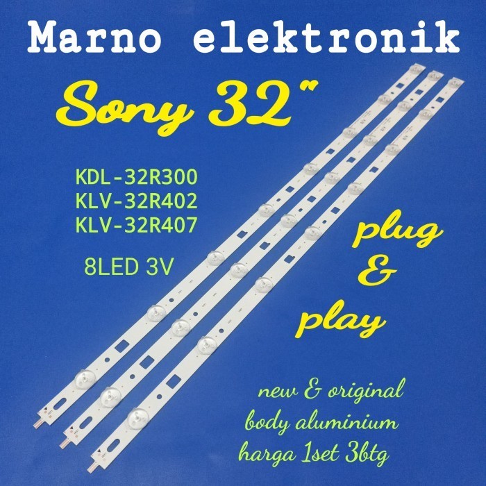 Lampu Bl Backlight Led Tv Sony Klv-32R407 Klv32R407 Klv 32R407 8K 3V Best