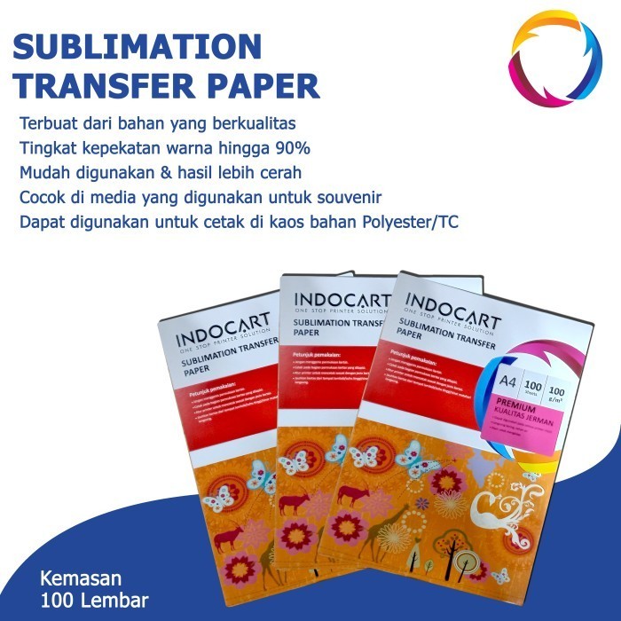 

Indocart Sublimation Transfer Paper-100Gr-A4-100S Best