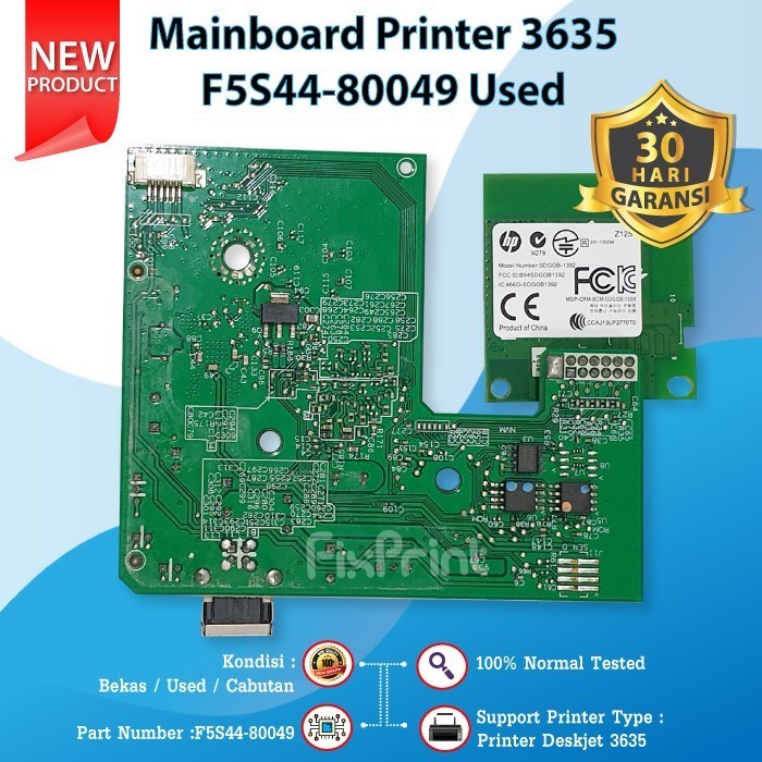 Mainboard Hp Deskjet 3635 Board Printer Hp 3635 Formatter Usb Used Best