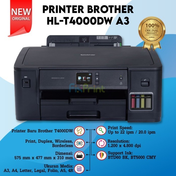 Printer Hl T4000Dw Printer A3 T4000 Dw [Duplex+Wifi] Best