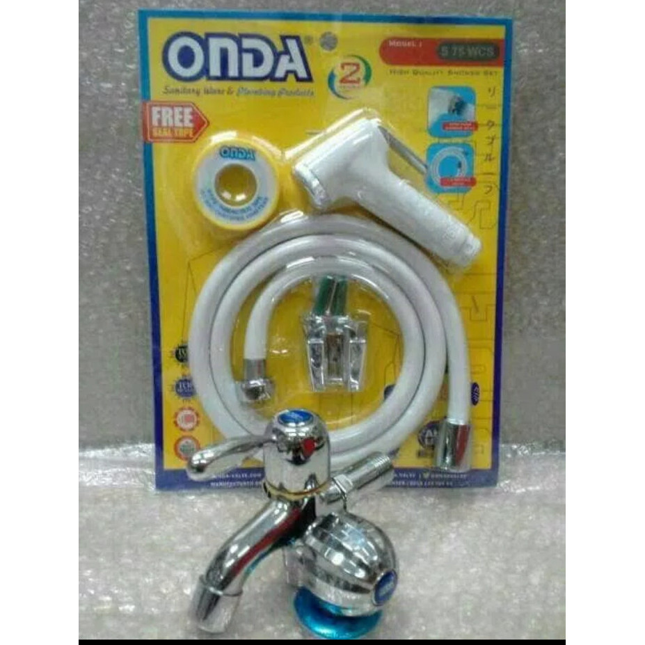 Jet Closet Onda + Kran Cabang Onda/Kran Double/Shower Cebok Onda Prom Best