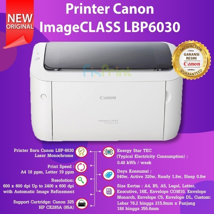 Imageclass Canon Lbp6030 Lbp 6030 Printer Monochrome Cartridge 325 85A Best