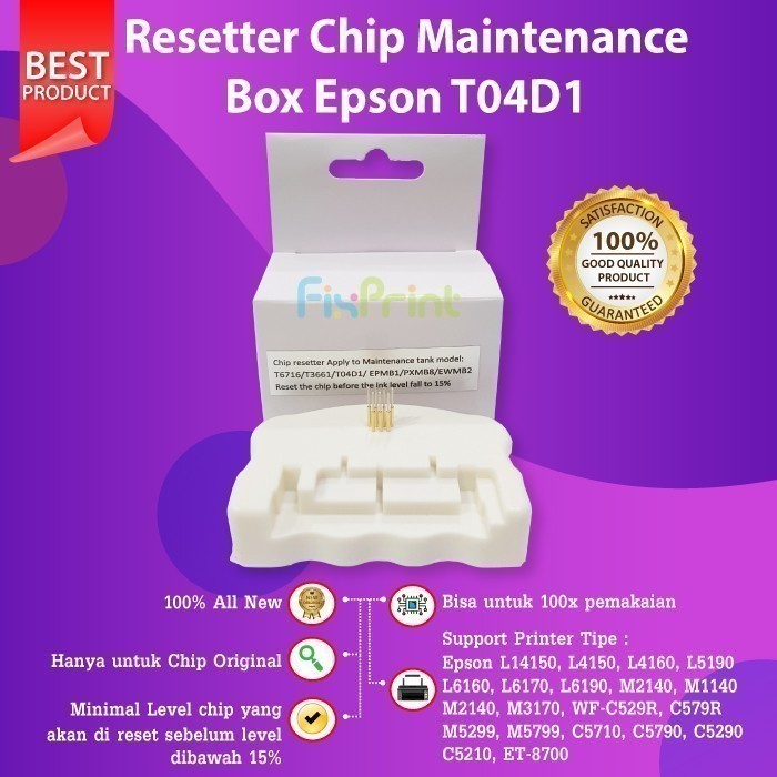 Resetter Maintenance Box T6716 C13T6716 Epson Wf-C5290 C5790 Wf-C579R Best