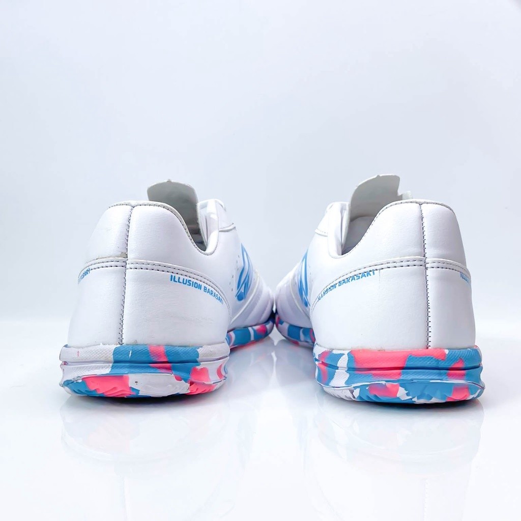 [MAD SPORT] Sepatu Futsal Original ILLUSION BARASAKI IN White Baby Blue