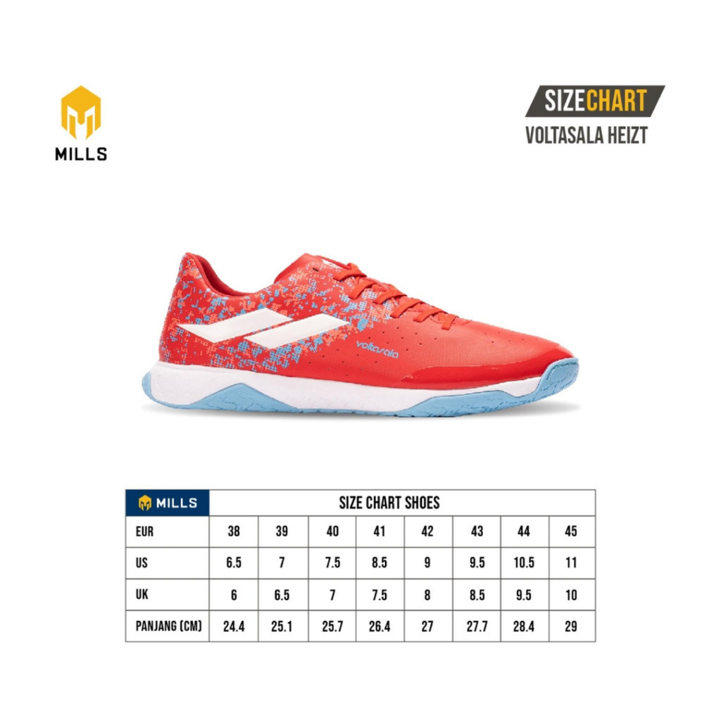 [MAD SPORT] SEPATU FUTSAL MILLS VOLTASALA HEIZT - SEPATU ORIGINAL - SEPATU MILLS - SEPATU FUTSAL