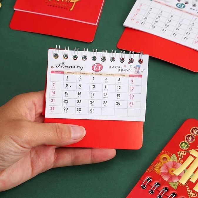 

TRY GROSIR Kalender Mini 2024 Kalender Tahun Naga Bulanan Souvenir Kado Imlek Dekorasi Ornamen Natal Harga Murah TERLARIS