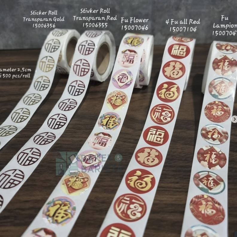 

TRY Imlek Sticker Roll Stiker CNY Sin Cia Sincia Perekat Hiasan Box Tempelan Chinese New Year Hampers Imlek Hamper Goodie Bag Gift Box CNY Sticker TERLARIS