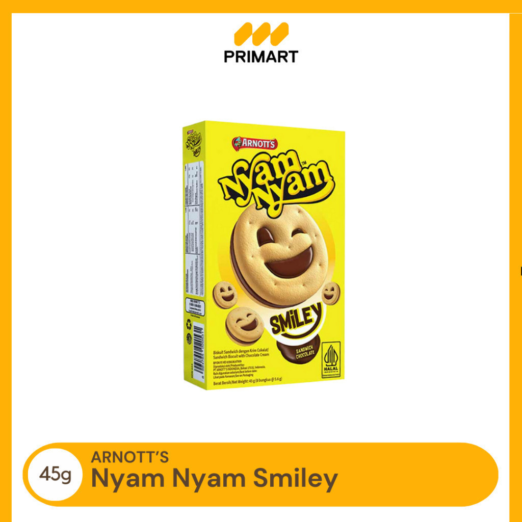 

Nyam Nyam Smiley Sandwich Chocolate 45gr