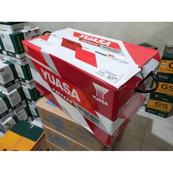 New Aki Mobil Truk Delta Yuasa Ori Pafecta N200 Aki Basah 12V / 200Ah Gratis Ongkir