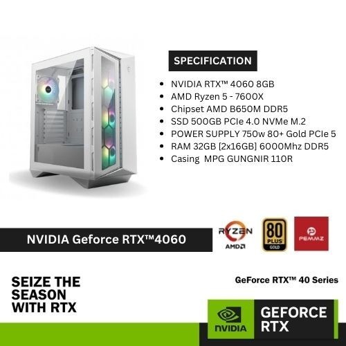 PC RAKITAN Starfield GAMING & DESIGN - RYZEN 5 7600X - RTX 4060