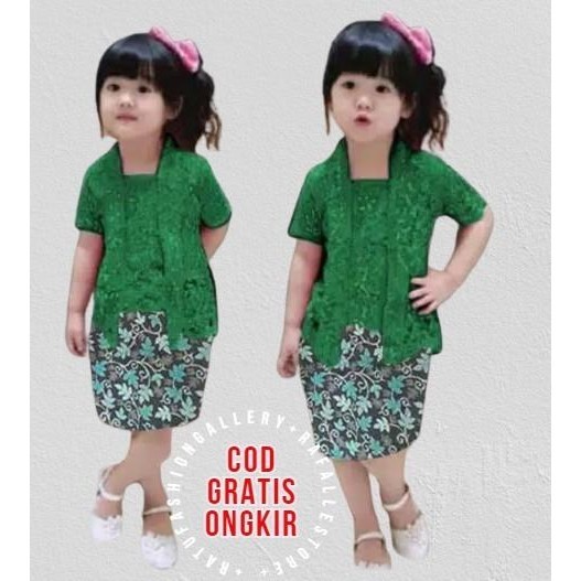 BISA COD - [REAL PICT] SET KEBAYA CACA KIDS BRUKAT TULANG CORD SETELAN KIDS