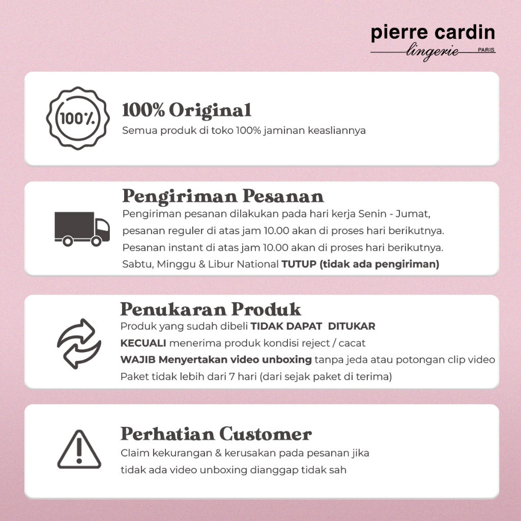 [NYAMAN DIGUNAKAN] FrBggs Pierre Cardin Bra Set La Mode Grunge Romance Push-Up Demi 707-73705B