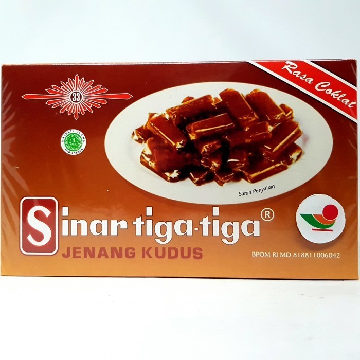 

Termantab] SINAR TIGA TIGA JENANG KUDUS RASA COKLAT 300gr 15pcs @ 20gr MUBAROK