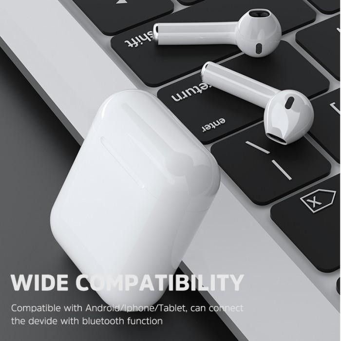 NEW ARRIVAL TWS HEADSET BLUETOOTH KIVEE INPODS 12 EARPHONE WIRELESS HIFI ORIGINAL