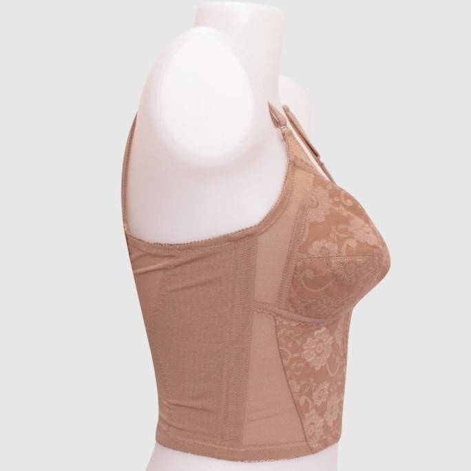 FIORI Long Bra VIO | Bra Tanpa Kawat | BH Tanpa Busa | VIO Milkcoffee