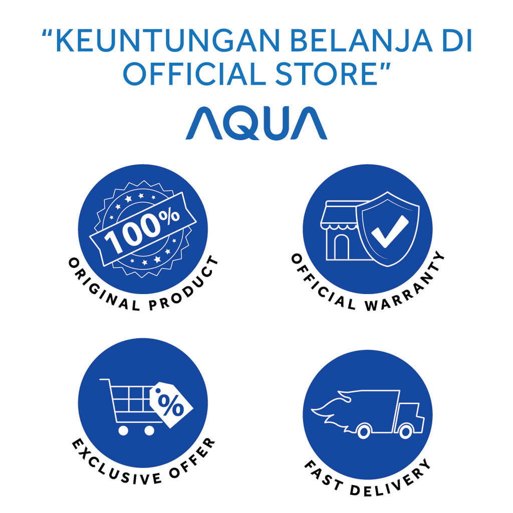 AQUA Elektronik Mesin Cuci Top Loading 7KG AQW-77D-H(B)-6