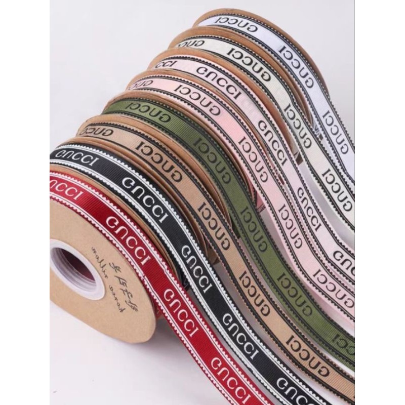 

( READY ) PITA GUCCI 2CM x 36Meter / pita satin / pita kado / pita bucket