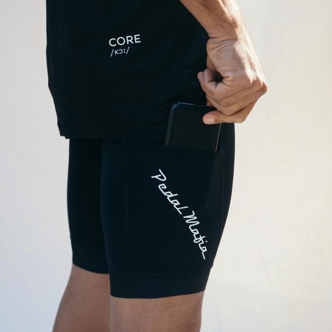Pedal Mafia - Mens Core Cargo Bib - Black White