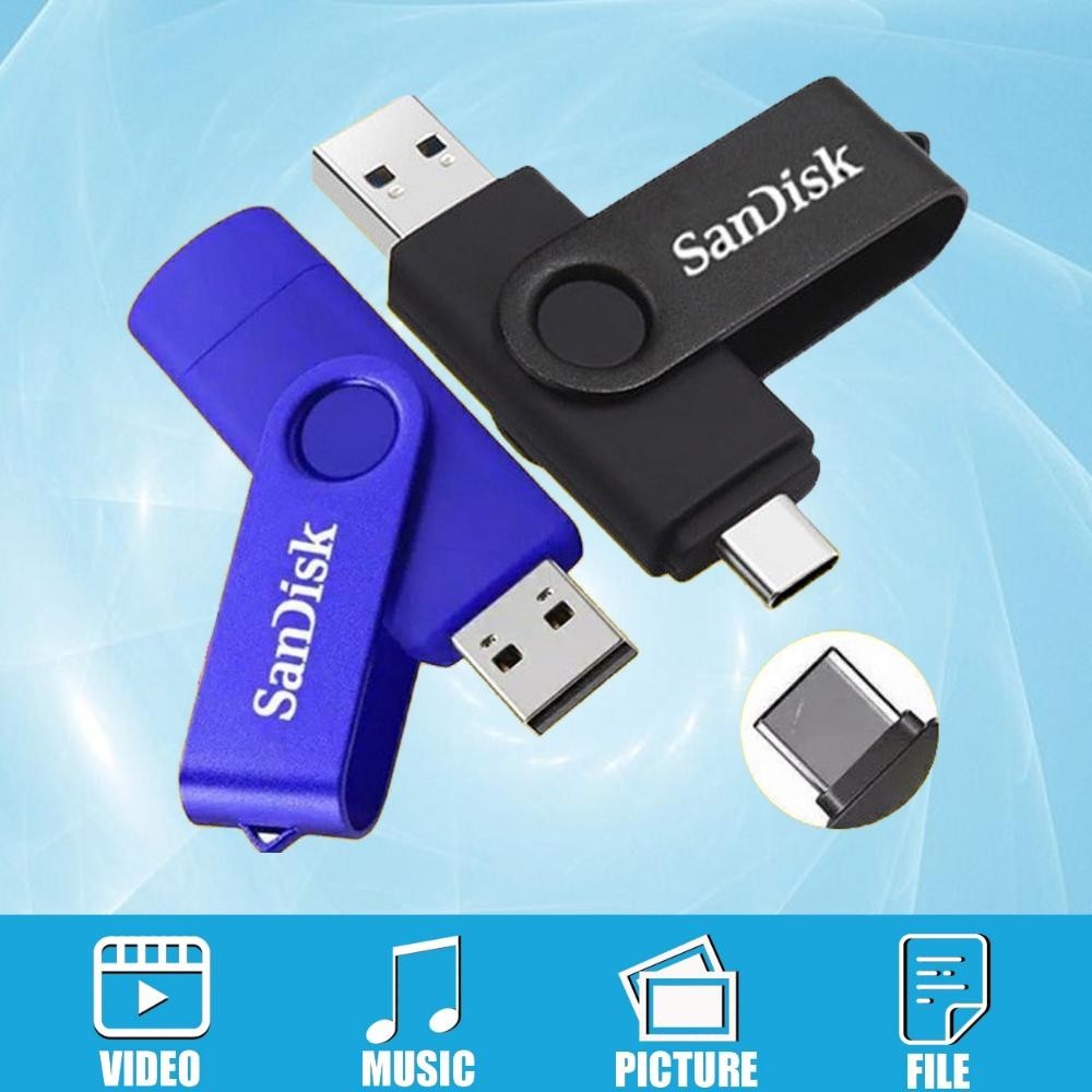 Promo Cod Flashdisk Otg Type C 32Gb/128Gb/64Ggb Flash Drive Ultra Dual Usb 3.1 Flsahdisk Hp Bayar Di