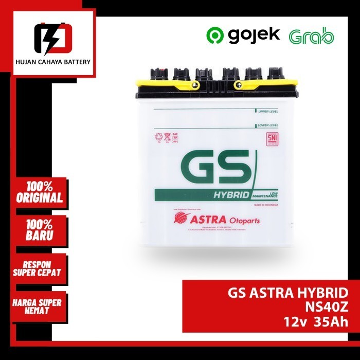 Aki Mobil Gs-A Hybrid Ns40Z / Ns-40-Z / Ns 40Z - Aki Daihatsu Taruna Gratis Ongkir