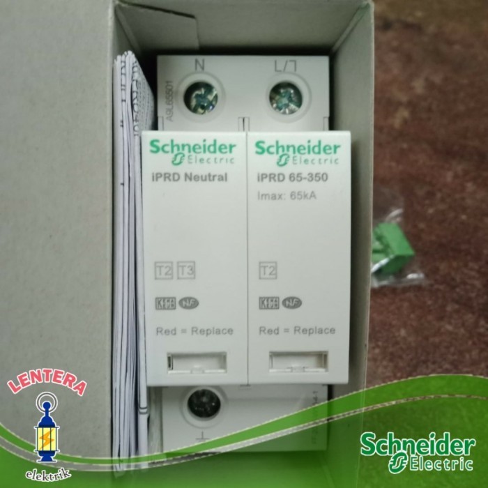 SCHNEIDER ACTI9 ARRESTER IPRD 65R 65 KA 350V 1PN WITH REMOTE A9L65501