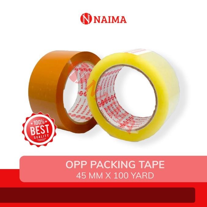 

LAKBAN BENING COKLAT (2 inch) 45mm x 100 YARD NAIMA KUALITAS DAIMARU