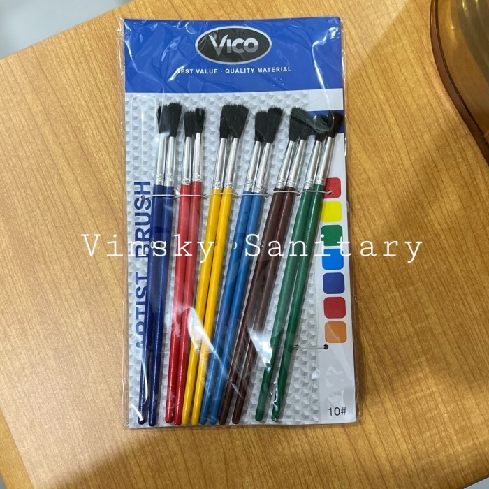 

Kuas Lukis Warna No 10 / Koas Lukis / Kuas Cat Air / Artist Brush