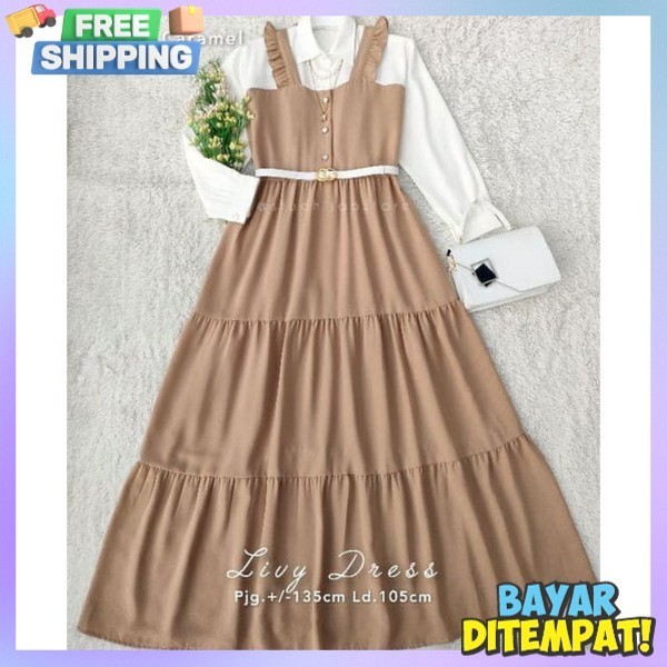 Ghames Idhulfitri 2024 Gamisterbaru Import Premium Dress Cewe Cantik Gamiss Wanita Dewasa Gamias Fas