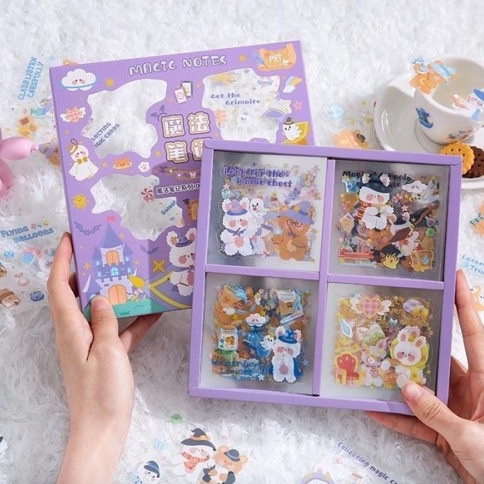 

hap 100 LEMBAR STICKERS /BOX Sticker Lucu Stiker Deco Tahan Air Girl Cute